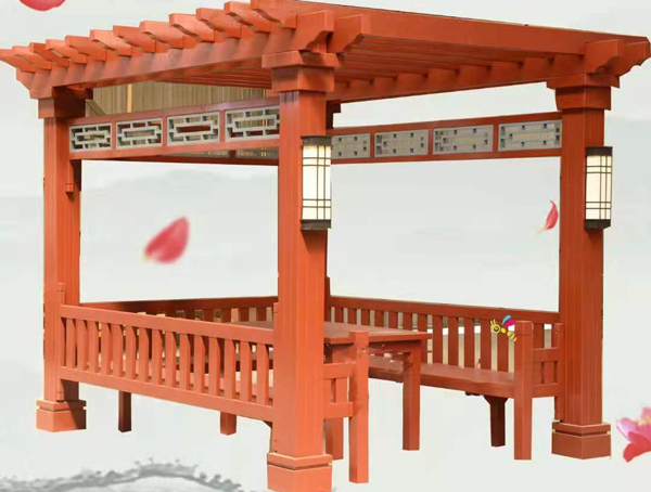 芬兰木廊架